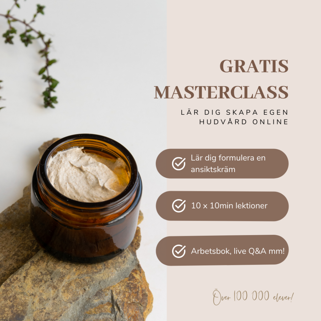 Gör egen hudvård – GRATIS Masterclass